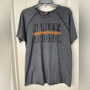 Harley Davidson Baltimore Maryland Gray Orange Graphic Men’s T-shirt size Large